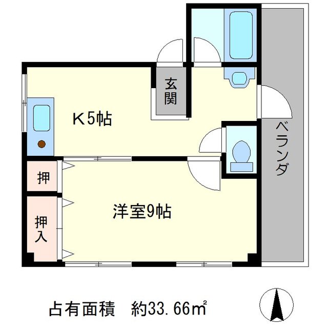 第二吉与門ハイツの間取り