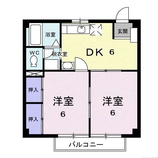 高座郡寒川町倉見のアパートの間取り