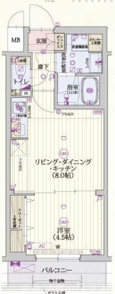 ベラジオ雅び東寺WESTの間取り