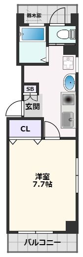 吹田市泉町のマンションの間取り