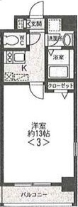 名古屋市中村区羽衣町のマンションの間取り