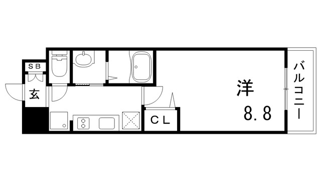 MJC神戸ハーバーウエストの間取り