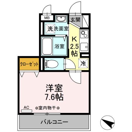 ダイヤモンドハイツの間取り