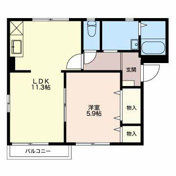 フレグランス富士川2の間取り