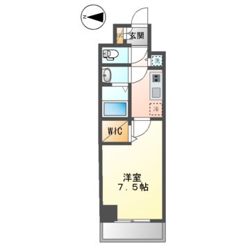 エスリード上前津LIVIAの間取り