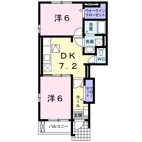 スクエアIの間取り