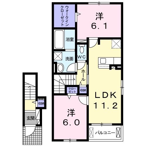 ファミーユIIの間取り