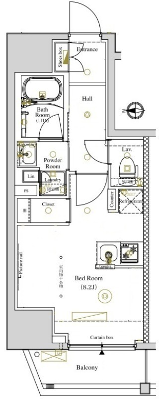 LUMEED南千住の間取り