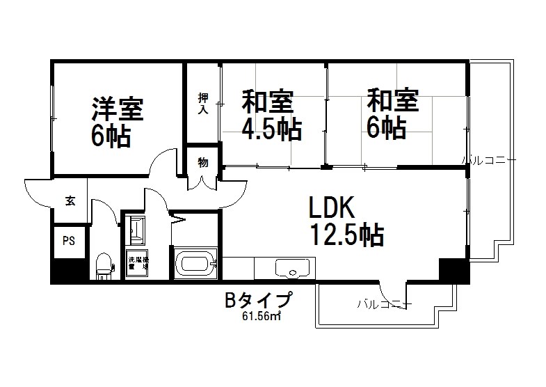 Uresidence修学院（旧）ルアージュの間取り