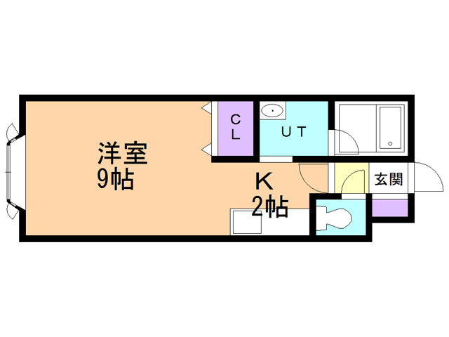 函館市杉並町のマンションの間取り