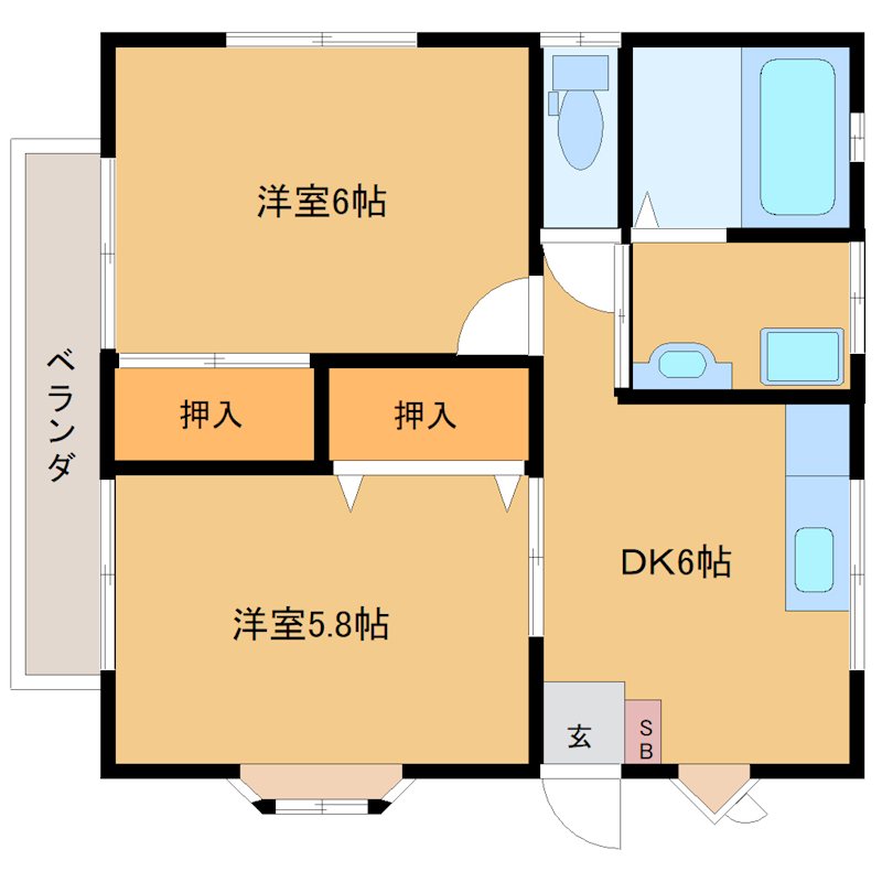 豊和ハイツの間取り