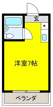 阪神本線 御影駅 徒歩8分 5階建 築41年の間取り写真