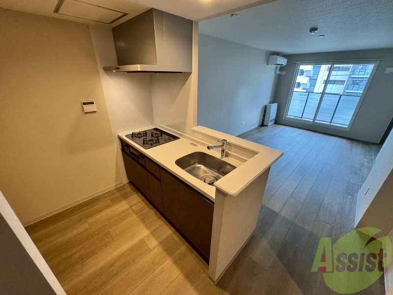 キッチン　２口システムキッチンなので、すぐお料理に使えます！