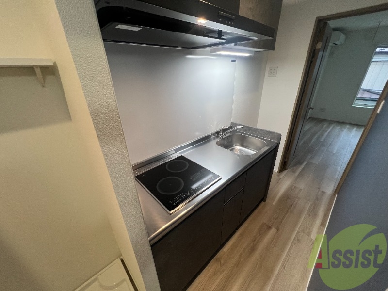 キッチン　システムキッチンで、嬉しい２口コンロです。