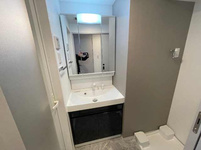 洗面設備　シャワー付洗面化粧台