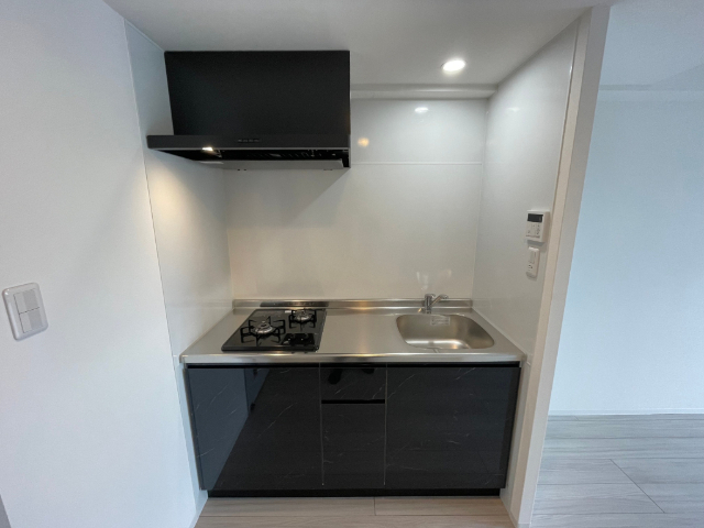 キッチン　２口ガスコンロ付きのキッチン