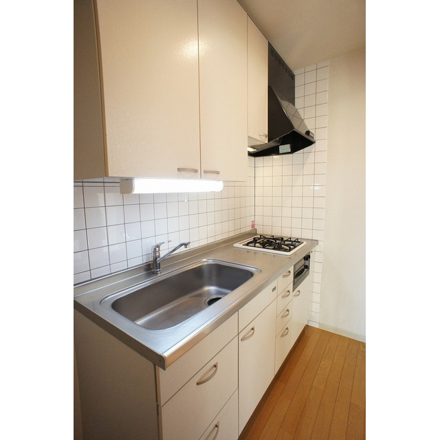 キッチン　ガスコンロ２口※前回募集時の写真です