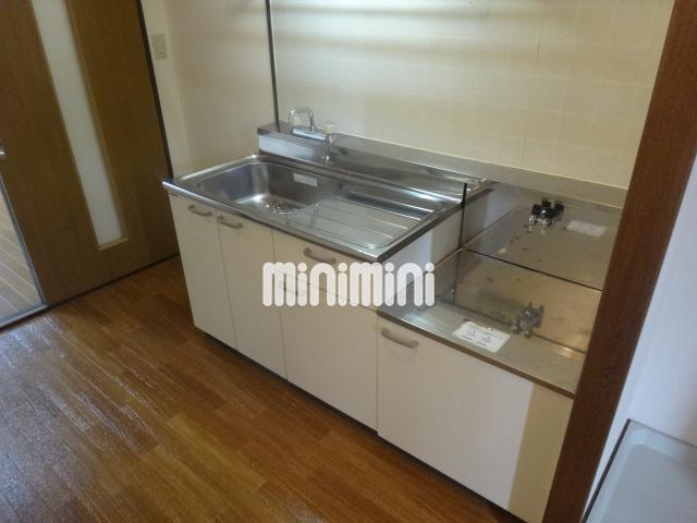 キッチン　広いキッチン自炊も楽々。