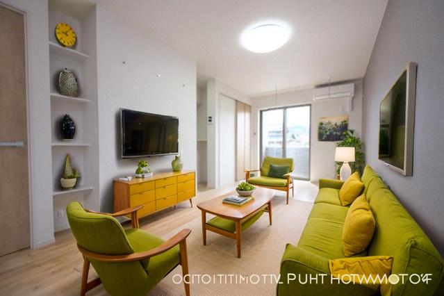 居室・リビング　CGで家具等を配置したものです。実際に家具等は含まれません。