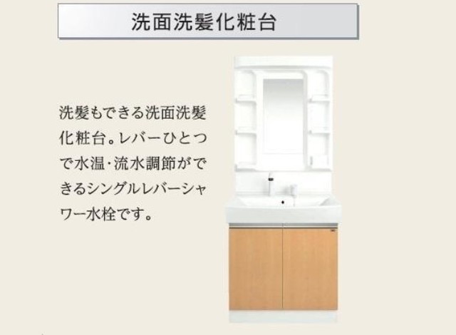 洗面設備　イメージです