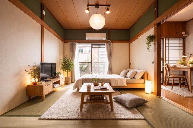 居室・リビング　家具配置イメージ画像です