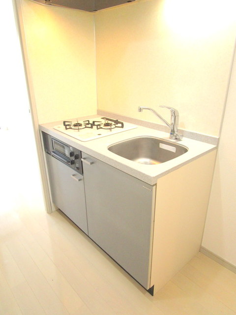 キッチン　ガス2口のシステムキッチン