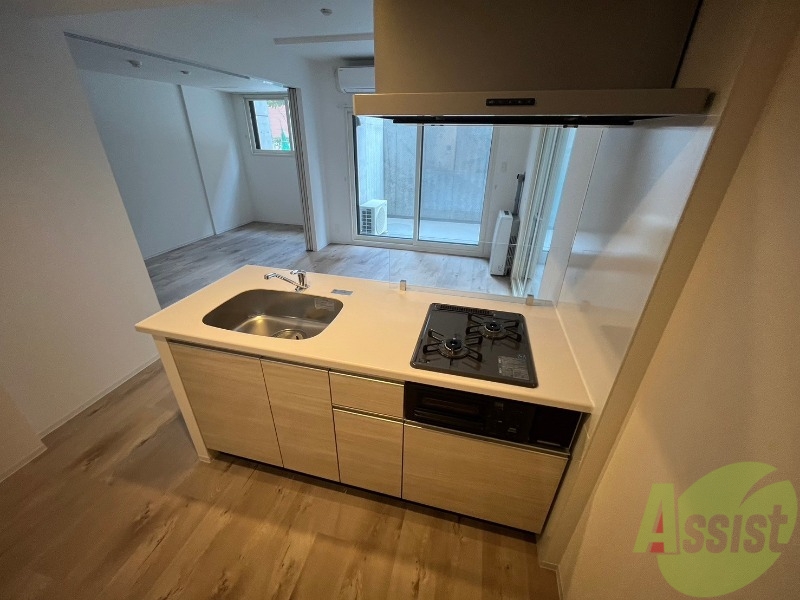 キッチン　２口システムキッチンなので、すぐお料理に使えます！