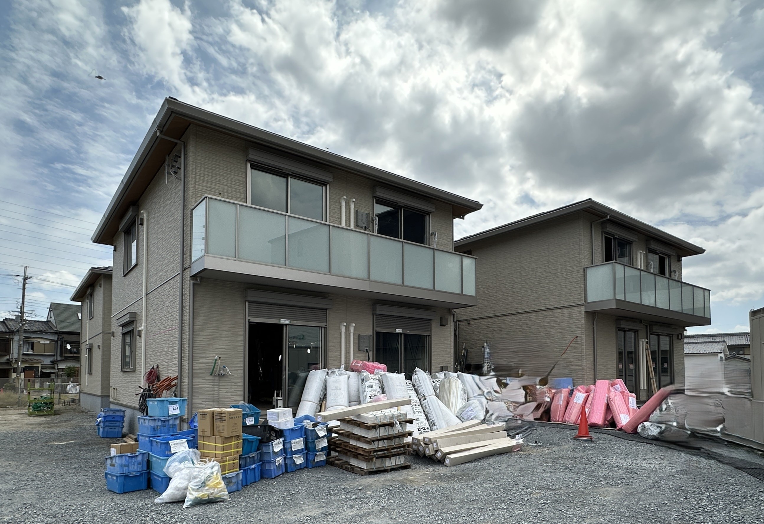 建物外観　建築中