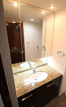 洗面設備　別タイプ部屋　参考写真です