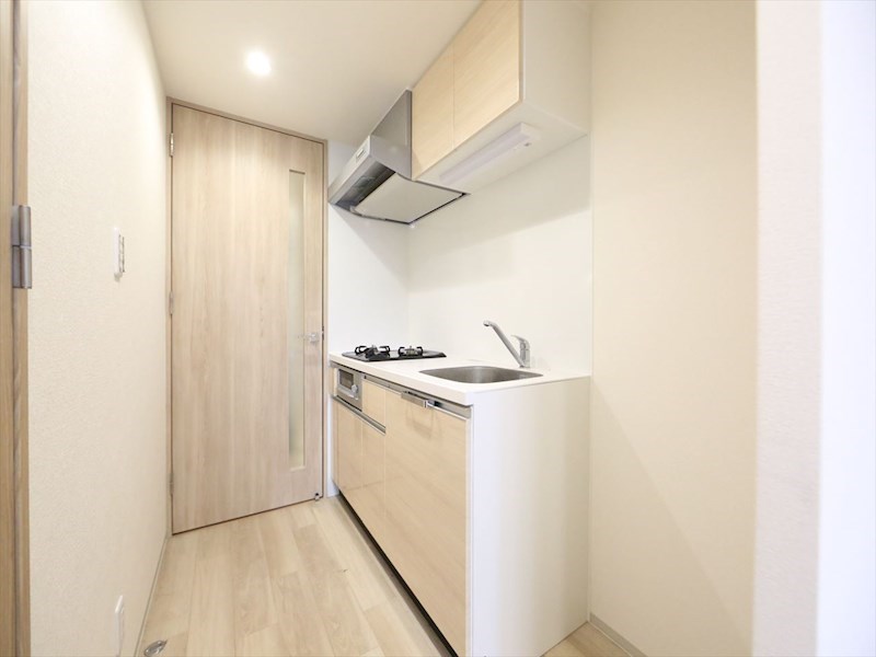 キッチン　システムキッチン（ガス2口コンロ・グリル付）