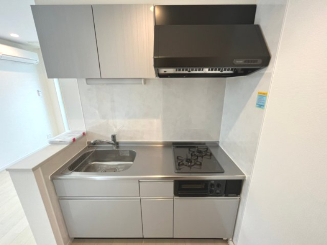 キッチン　広めの2口ガスコンロ付き♪同物件内301号室の写真になります