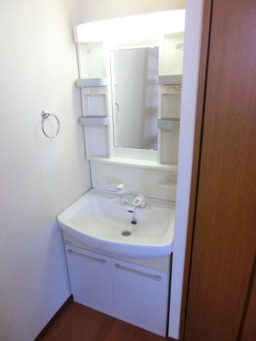 洗面設備　※同タイプの別の部屋の写真です。