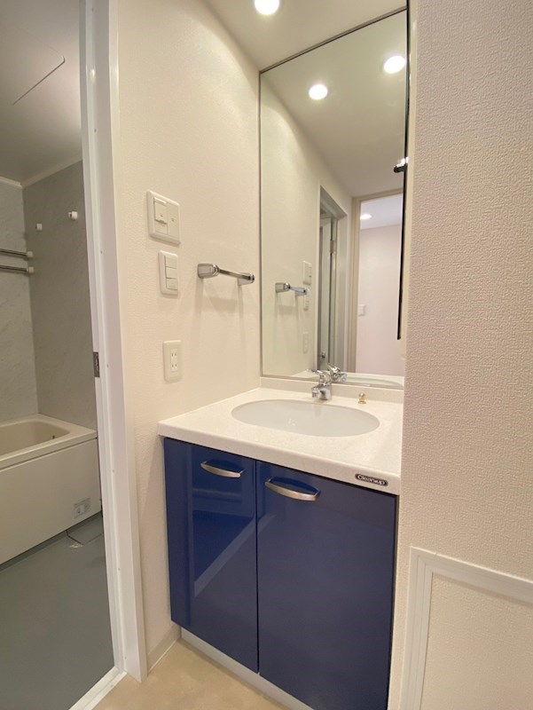 洗面設備　コンパクトで使いやすい洗面所