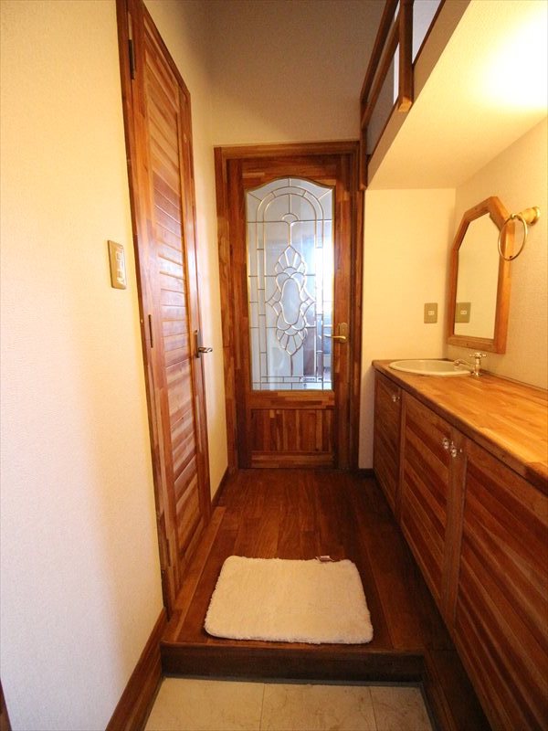 玄関　玄関・下駄箱・木製オリジナル洗面台