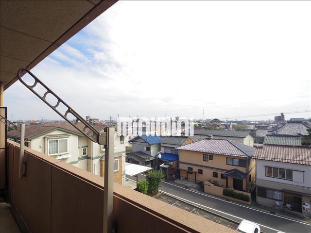 眺望　ベランダからの景色です。４階なので眺めがいいですね♪