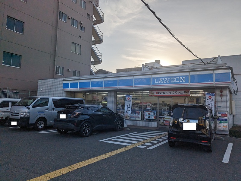コンビニ　ローソン 内環深江南一丁目店（コンビニ）まで600m