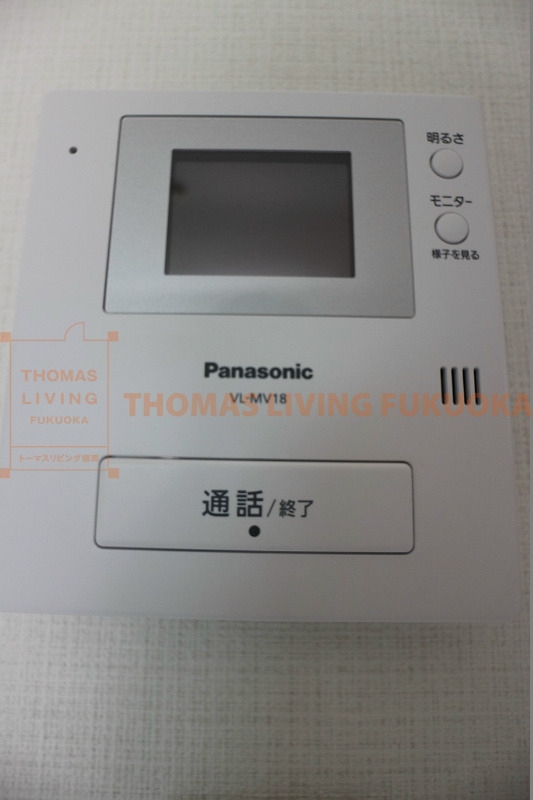 セキュリティ　モニタ付きインターホンです。