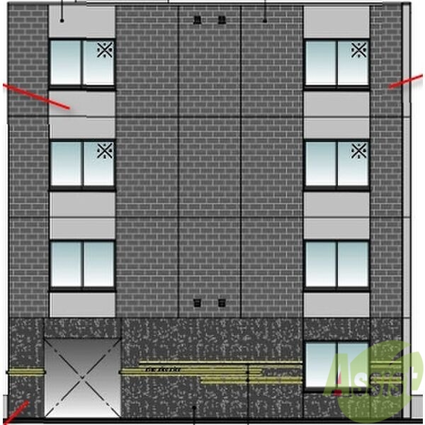 建物外観　完成予想パース　札幌市中央区南５条「ＡＬＰＨＡ南５条」