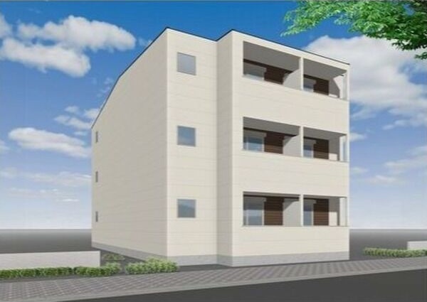 建物外観　こちら、外観パースです