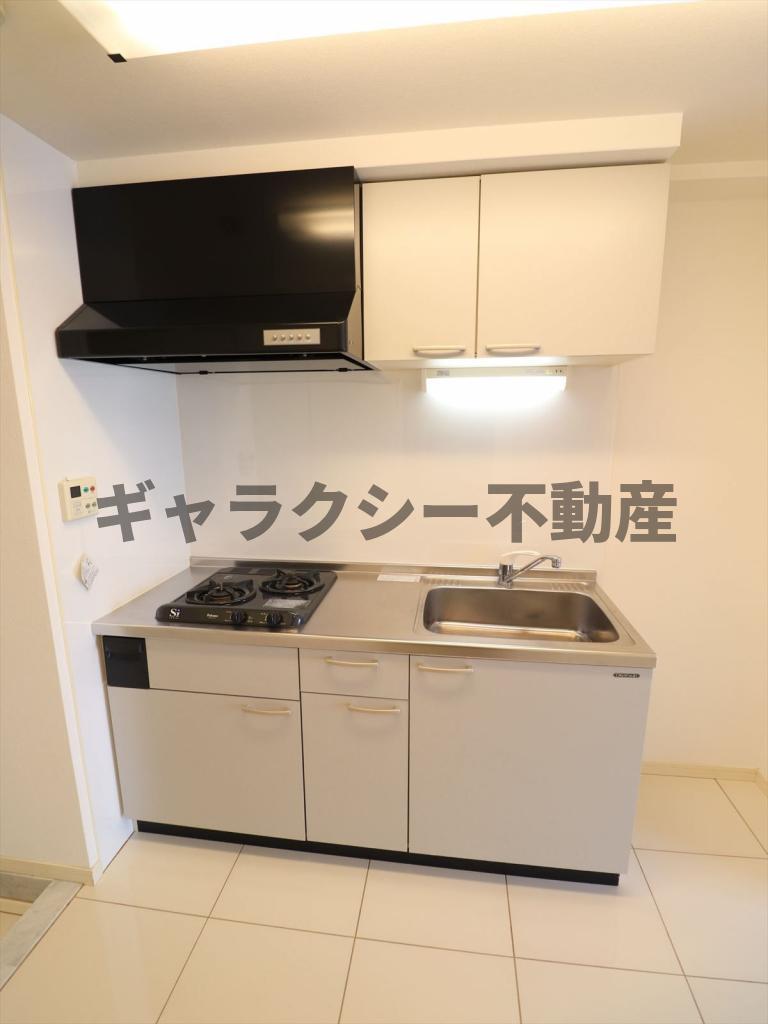 キッチン　2口ガスコンロのシステムキッチン