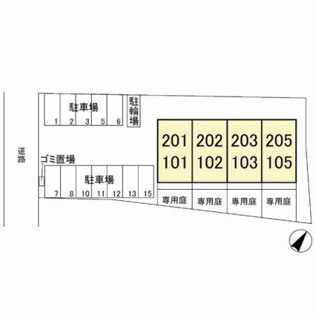 駐車場　敷地内駐車場です。