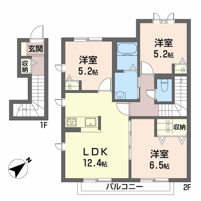 パルテール・加古川の間取り写真