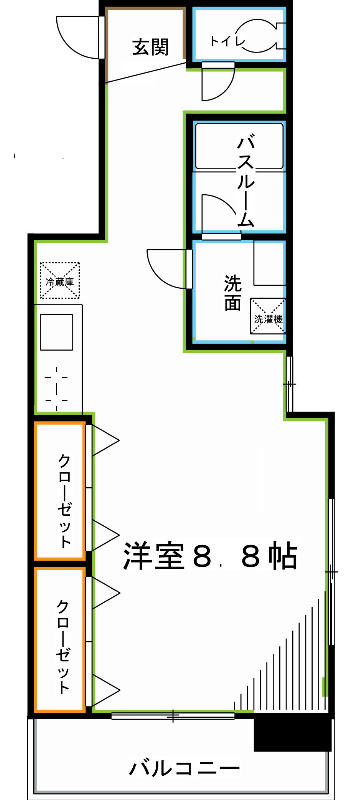 ＪＲ中央線 西荻窪駅 徒歩5分 5階建 築20年の間取り写真