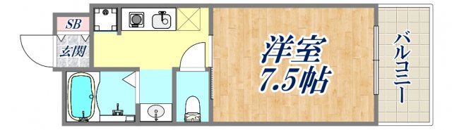 ラポール新伊丹の間取り写真