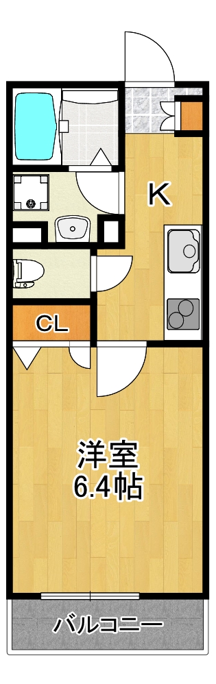 ＪＲ南武線 矢向駅 徒歩3分 2階建 築12年の間取り写真