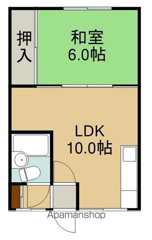 的場第2桧荘の間取り写真