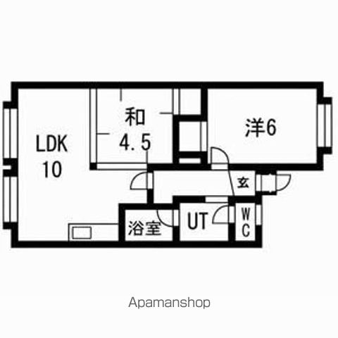 ファンタジア発寒の間取り写真
