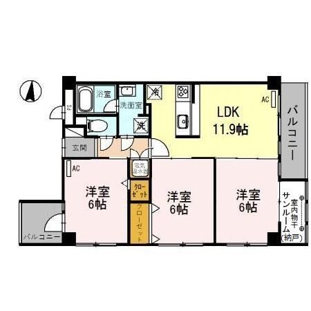 センチュリーミューゼの間取り写真