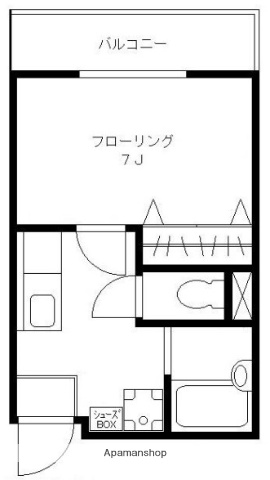 京王新線 幡ケ谷駅 徒歩5分 3階建 築23年の間取り写真
