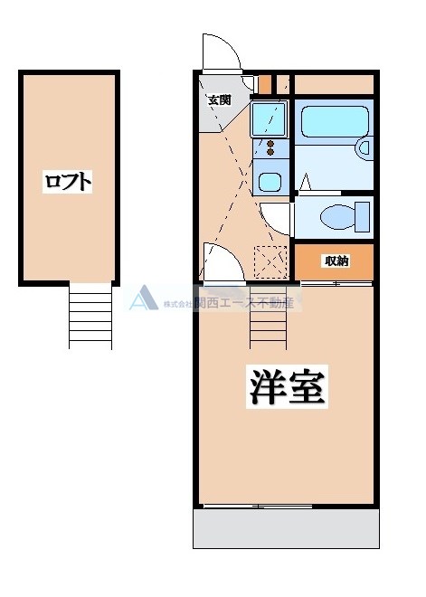 レオパレスフラワリーの間取り写真